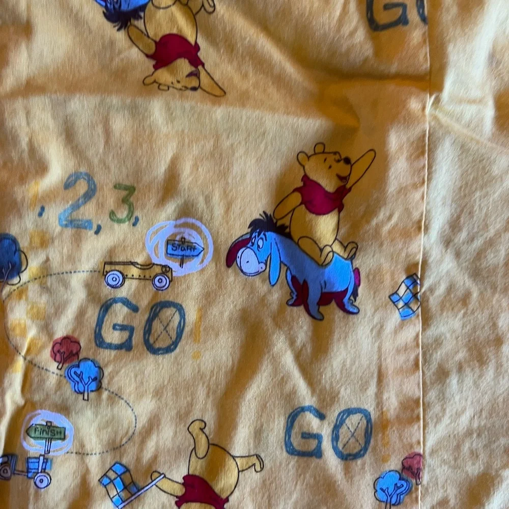DISNEY Winnie The Pooh / Tigger Duvet Quilt Cover Racing Theme “Go!” Double Bed